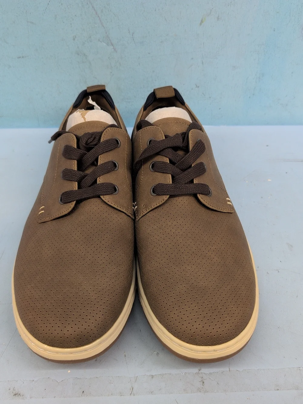 Hawker Rye Men's Lace Up Derby Oxford Shoes Size US 10.5 Brown